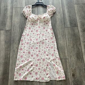 Floral Puff Sleeve Dress